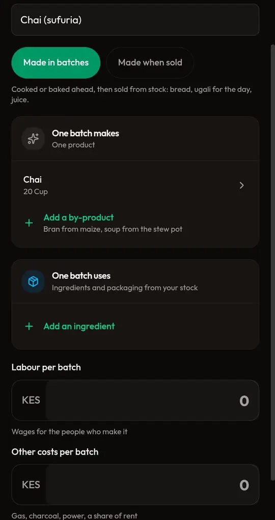 Add the ingredients