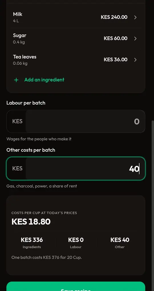 Labour 0, fuel 40