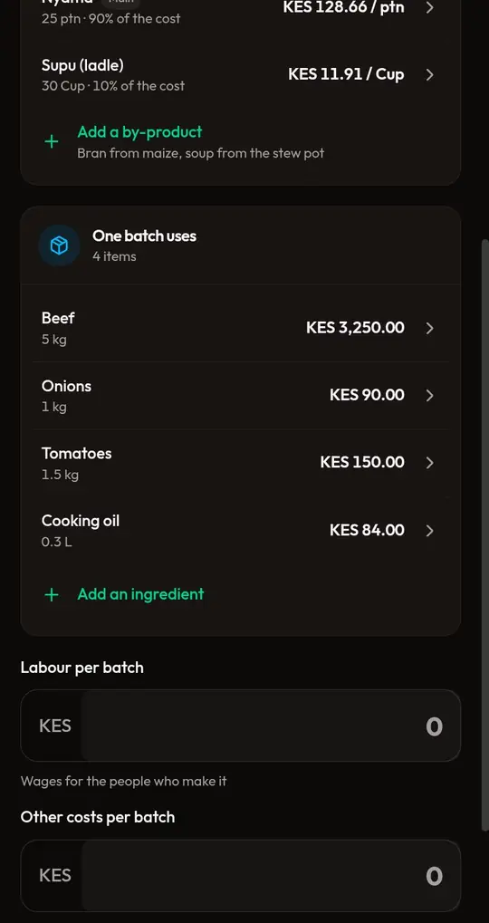 Add the ingredients